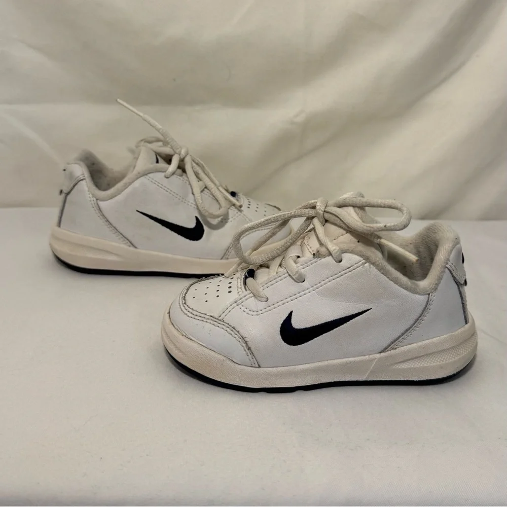 Vintage Nike (Play) Lace Up Sneaker Shoes 6.5‎ C Toddler Size 6.5C White